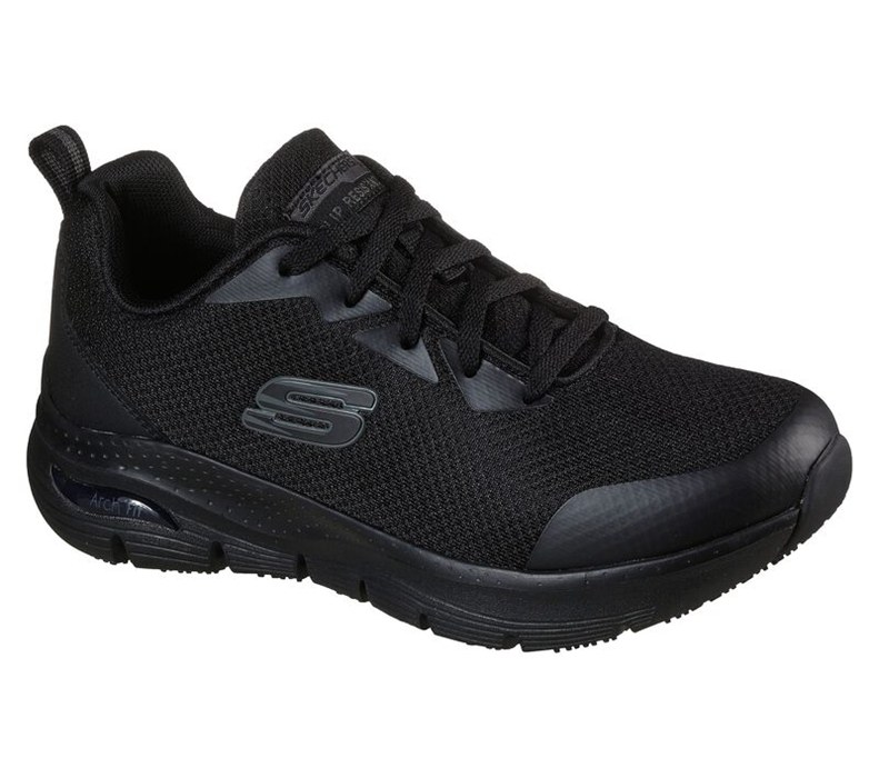 Skechers Dam Svarta Snörskor - Work: Arch Fit Sr - Sverige (CYPSE-1824)